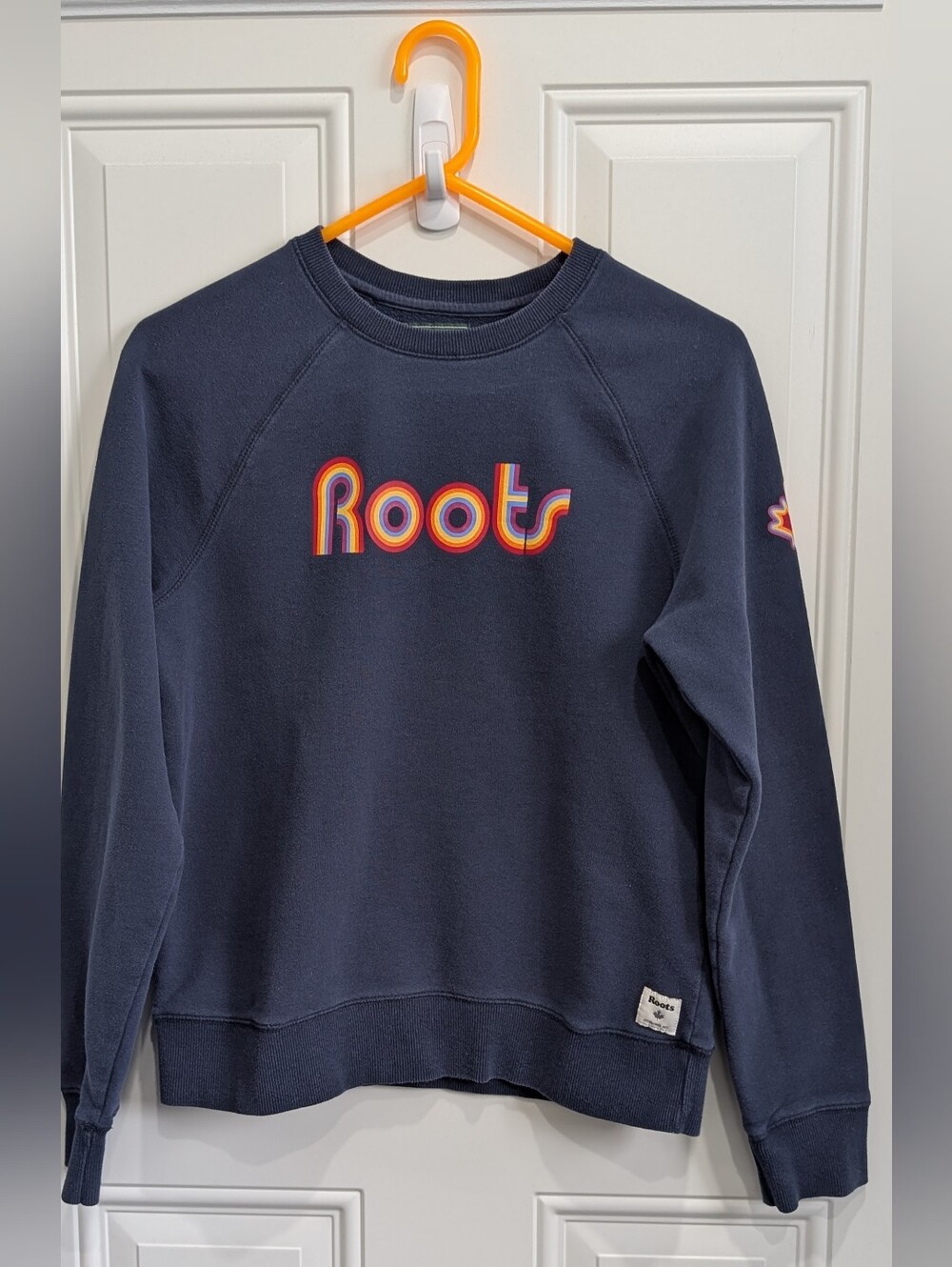 Roots Multi-Colour Spell Out Crew Sweatshirt
